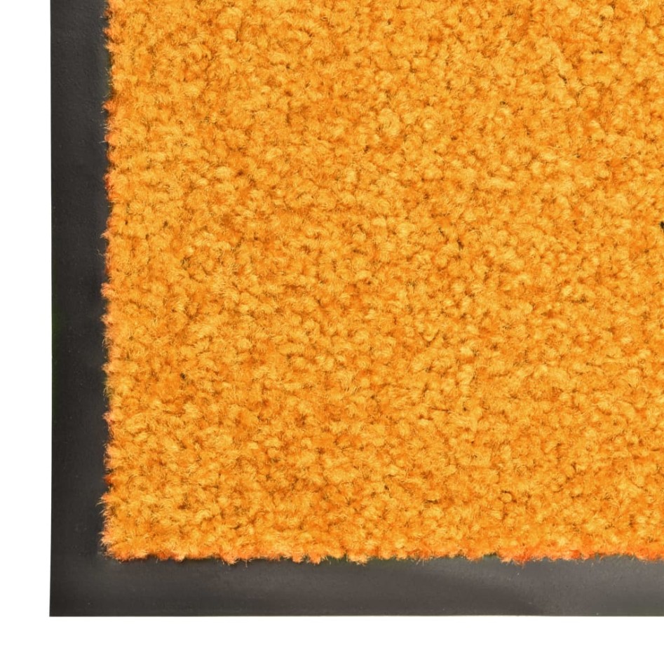Felpudo lavable naranja 120x180