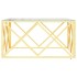 Mesa de centro acero inoxidable y vidrio 80x80x40