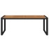Mesa de jardín con patas en U madera maciza acacia 200x90x75