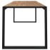 Mesa de jardín con patas en U madera maciza acacia 200x90x75