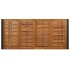 Mesa de jardín con patas en U madera maciza acacia 200x90x75