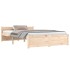 Estructura de cama sin colchón madera maciza 120x200
