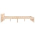 Estructura de cama sin colchón madera maciza 120x200