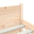 Estructura de cama sin colchón madera maciza 120x200