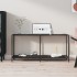 Mesa consola vidrio templado negro 160x35x75,5