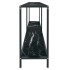 Mesa consola vidrio templado negro 160x35x75,5