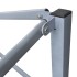 Carpa plegable profesional acero azul 2x2