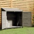 Cobertizo de jardín madera abeto maciza antracita 102x52x112