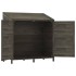 Cobertizo de jardín madera abeto maciza antracita 102x52x112
