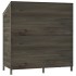 Cobertizo de jardín madera abeto maciza antracita 102x52x112