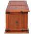 Baúl de almacenamiento de madera maciza de acacia 90x45x40