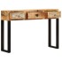 Mesa consola de madera maciza de mango 110x30x76