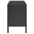 Mueble para TV acero y vidrio gris antracita 90x30x44
