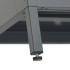 Mueble para TV acero y vidrio gris antracita 90x30x44