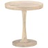 Mesa auxiliar de madera maciza de mango Ø50x55
