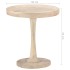 Mesa auxiliar de madera maciza de mango Ø50x55