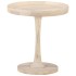 Mesa auxiliar de madera maciza de mango Ø50x55