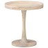 Mesa auxiliar de madera maciza de mango Ø50x55