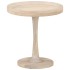 Mesa auxiliar de madera maciza de mango Ø50x55