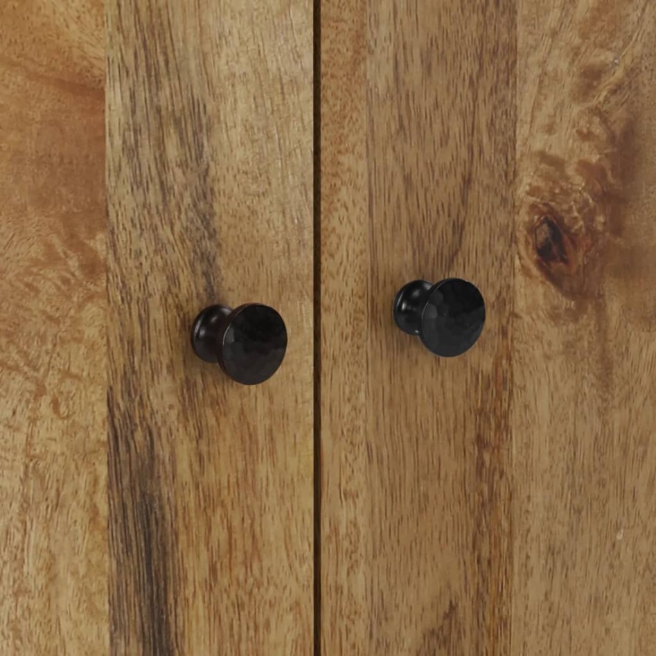 Aparador con 4 puertas madera maciza de mango 60x33x75