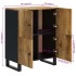Aparador con 4 puertas madera maciza de mango 60x33x75