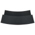 Mesa alta de jardín ratán sintético negro 120x55x110