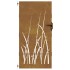 Puerta de jardín acero corten diseño hierba 85x200