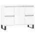 Mueble de baño madera de ingeniería blanco brillo 80x33x60
