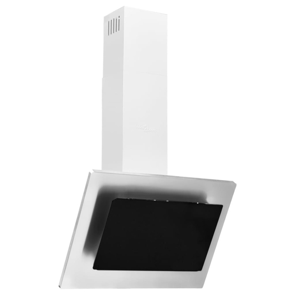 Campana extractora acero inox y vidrio templado plateado 60