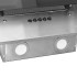 Campana extractora acero inox y vidrio templado plateado 60
