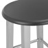 Set mesa y sillas altas de cocina 3 piezas madera y acero