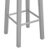 Set mesa y sillas altas de cocina 3 piezas madera y acero