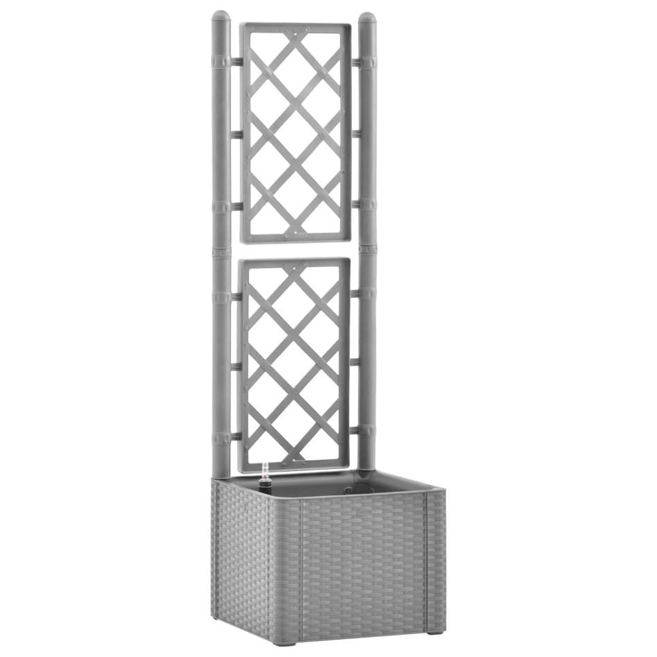 Arriate con enrejado y sistema de riego automático