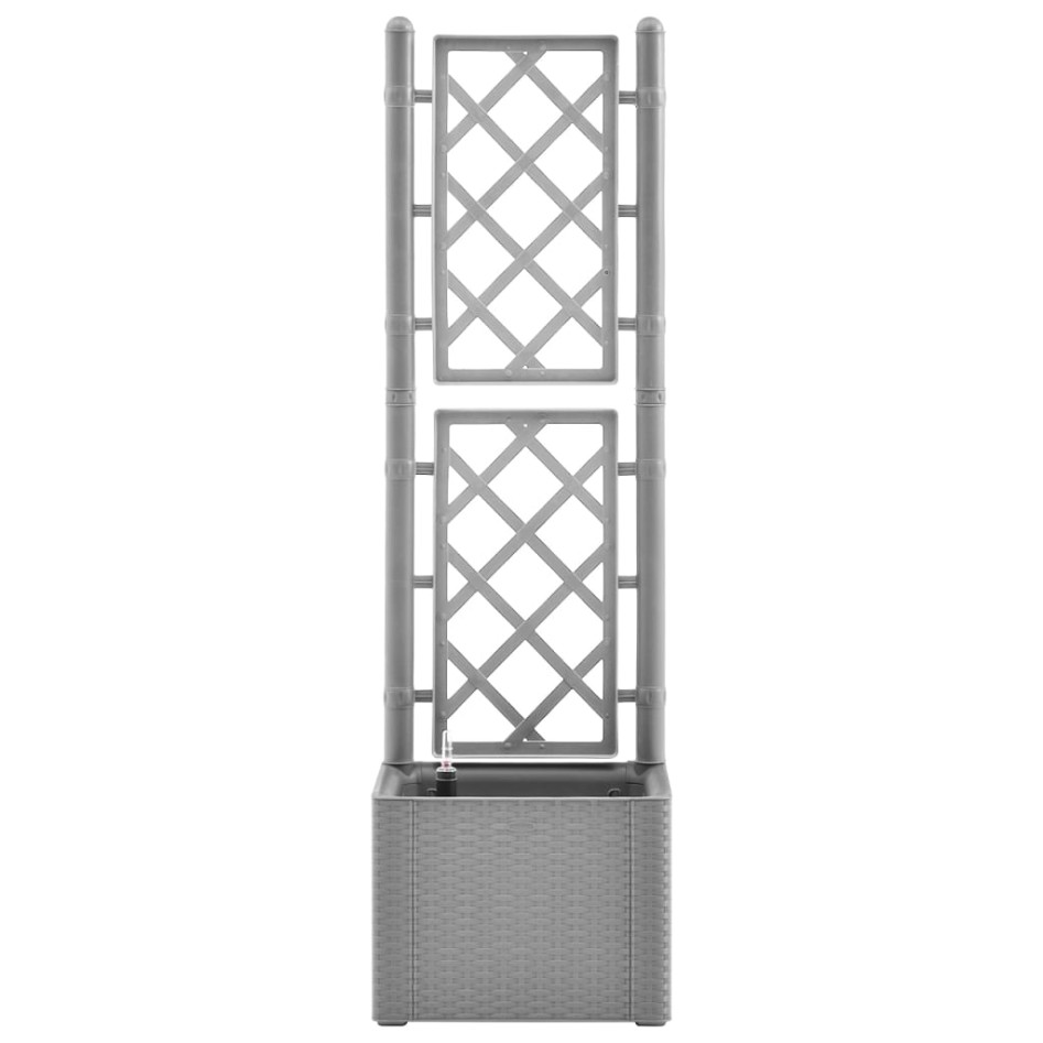 Arriate con enrejado y sistema de riego automático