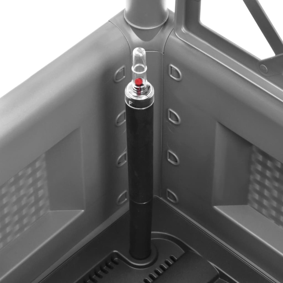 Arriate con enrejado y sistema de riego automático