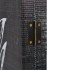 Biombo divisor plegable 228x170 cm plumas blanco y
