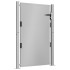 Puerta de jardín acero corten 105x130