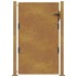 Puerta de jardín acero corten 105x130