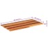 Tablero de mesa madera maciza de acacia 120x60x(2,5-2,7)