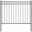 Valla de jardín acero negro 1,7x1,2 m