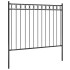 Valla de jardín acero negro 1,7x1,2