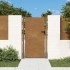 Puerta de jardín acero corten 105x205