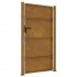 Puerta de jardín acero corten 105x205