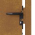 Puerta de jardín acero corten 105x205
