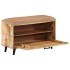 Banco zapatero madera maciza de mango 80x30x45