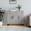 Aparador de madera de ingeniería gris Sonoma 90x34x80 cm