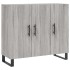 Aparador de madera de ingeniería gris Sonoma 90x34x80