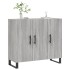 Aparador de madera de ingeniería gris Sonoma 90x34x80