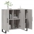 Aparador de madera de ingeniería gris Sonoma 90x34x80
