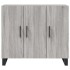 Aparador de madera de ingeniería gris Sonoma 90x34x80